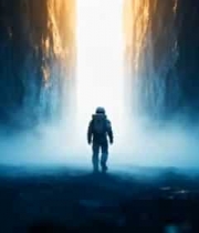  神秘光柱下的孤独宇航员2076#横屏 	 -