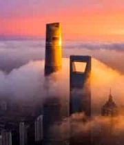  上海地标云海日出2032#横屏 