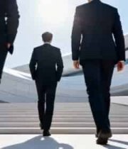  商务人士台阶行走2004#横屏 	 