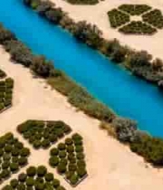  沙漠中的绿洲农田1928#横屏 