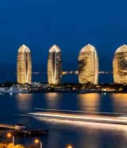  三亚凤凰岛夜景1889#横屏 	 