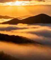  日出云海壮丽景观1847#横屏 	 