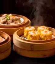  热气腾腾的粤式早茶点心1828#横屏 	 -