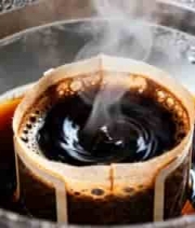  热咖啡蒸汽特写1820#横屏 	 