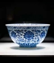  青花瓷碗展览展示1740#横屏 	 