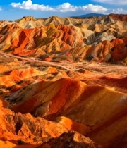  七彩丹霞壮丽景观1702#横屏 	 