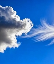  蓝天白云飘移动画1414#横屏 	 -