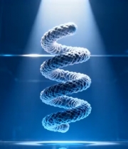  蓝色螺旋灯光舞台背景1397#横屏 	 