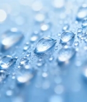  蓝色背景水滴特写1381#横屏 	 
