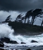  狂风巨浪冲击海岸1366#横屏 	 