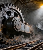  矿井齿轮机械运转1369#横屏 	 