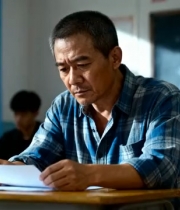  课堂上的中年男教师1350#横屏 	 