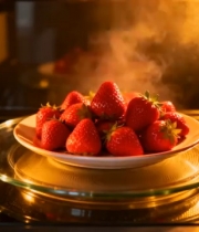  烤箱中的草莓 热气腾腾1306#横屏 	 - 