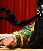  京剧净角表演特写1236#横屏 	 