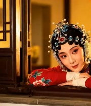  京剧花旦倚窗凝望1234#横屏 	 