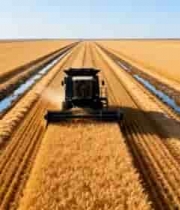  金色麦田收割机作业1165#横屏 	 