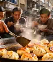  街头煎包热气腾腾1105#横屏 	 - 