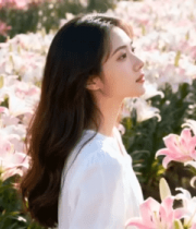 花海中的白衣少女966#横屏 