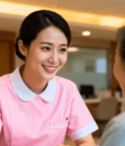 护士与老人亲切交谈964#横屏 