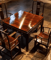 红木餐桌椅组合展示880#横屏 