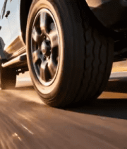 黑色SUV公路行驶特写857#横屏 