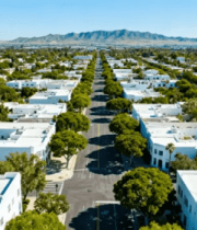 航拍整齐住宅区843#横屏 