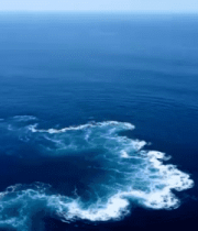 航拍蓝色海洋浪花820#横屏 