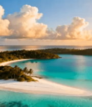 航拍海岛全景视频814#横屏 