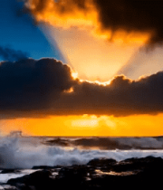 海上日出朝霞延时796#横屏 