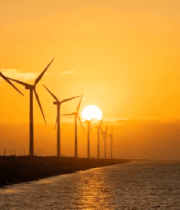 海上风电日落景观790#横屏 