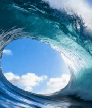 海浪 蓝色 漩涡779#横屏 