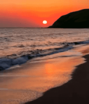 海边日落美景764#横屏 