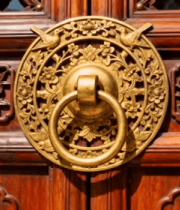 古宅朱门铜环特写702#横屏 