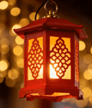 古风红色灯笼特写659#横屏 