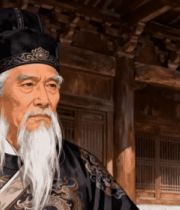 古代老者沉思画面650#横屏 