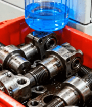 工业零件特写 红色周转箱639#横屏 