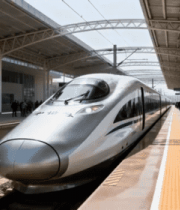 高铁站台停靠场景573#横屏 