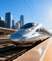 高铁进站动态场景569#横屏 