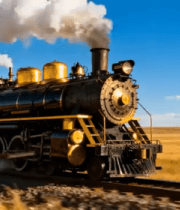 复古蒸汽火车行驶画面540#横屏 