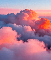 粉色云海唯美航拍514#横屏 