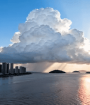 城市云海日出延时287#横屏 