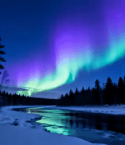 冬日城市雪景街道411#横屏 