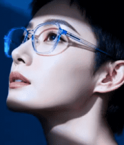 戴眼镜女性侧脸特写383#横屏 