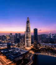 城市夜景地标航拍269#横屏 