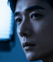 沉思的男人侧脸特写181#横屏 