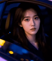 车内夜景人像178#横屏 