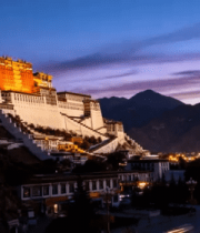 布达拉宫夜景延时90#横屏 