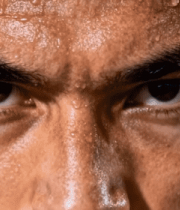 运动员面部特写汗水镜头2414#横屏 