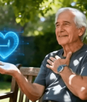 老人户外展示虚拟爱心素材2321#横屏 