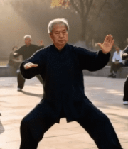 老人公园打太极14944#横屏 